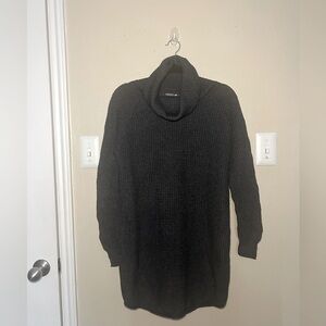 Nice!! TOAD & CO Chelsea Turtleneck Tunic Gray Sweater Dress, Size M